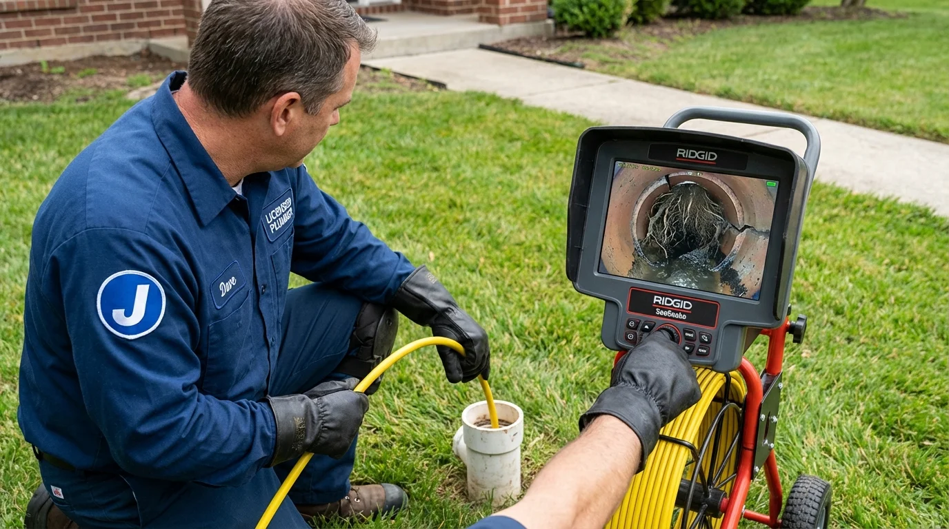 Sewer camera inspection being performed by Johns Plumbing LLC in Santa Ynez